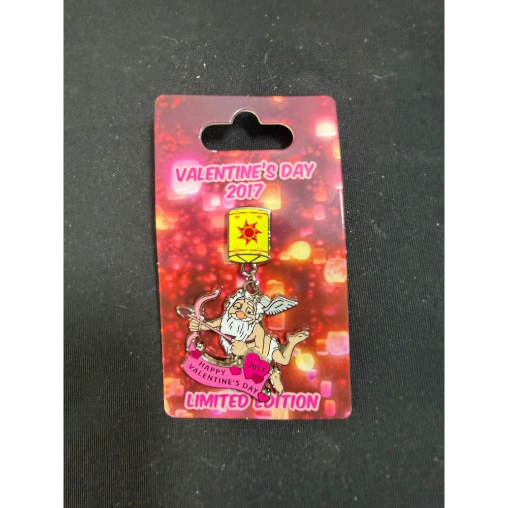 Disney Pin Tangled Shorty Cupid Valentines Day 2017 LE New Dangle Sun Lantern